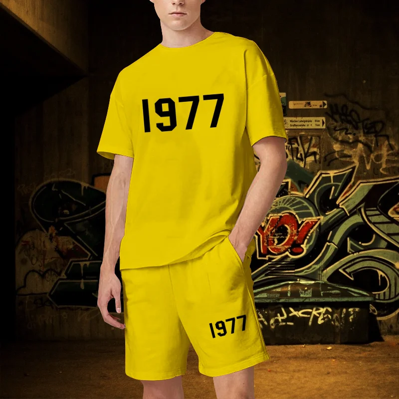 Men Summer 2023 Clothes Solid Color Shorts T Shirt Sets Brand T-Shirt Bear Print 2 Piece Suits Luxury Women's Tracksuit Free