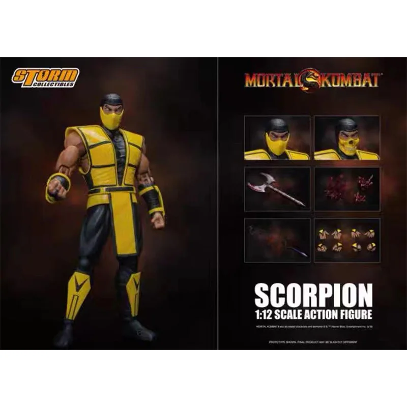 

Original Storm Toys 1/12 Mortal Kombat SCORPION In Stock Anime Action Collection Figures Model Toys