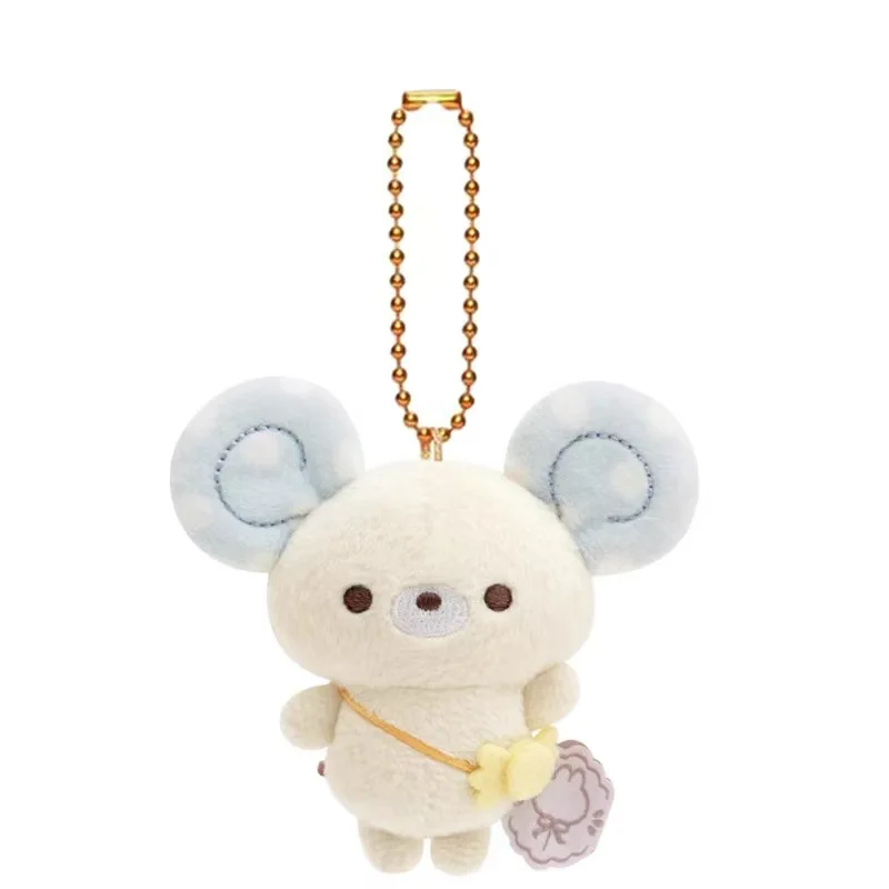 Фото Плюшевый брелок с милыми животными Rilakkuma, хлопковый кролик, сумка с мышкой, подвеска, кавайная лиса, кошка, мягкие аксессуары для подарка на день рождения №4