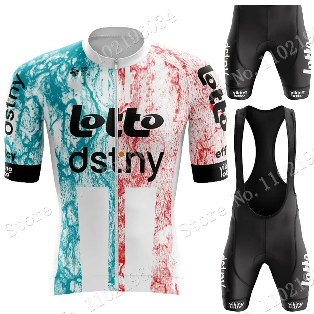 

Lotto Dstny Велоспорт Джерси 2023 команда с коротким рукавом комплект Летняя мужская одежда костюм дорожный велосипед рубашки велосипед нагрудники шорты MTB Ropa