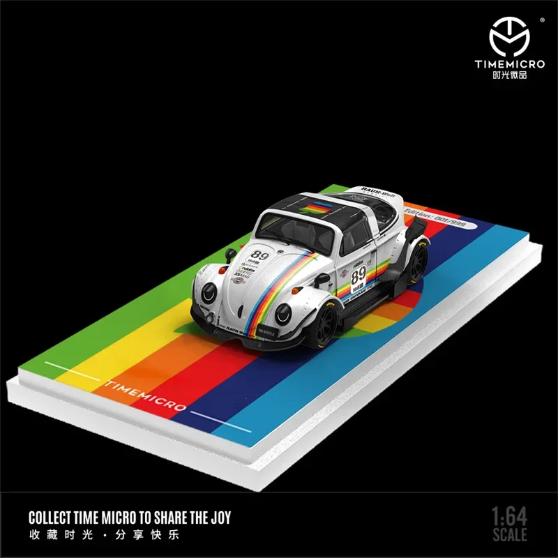 Фото Time Micro 1:64 Белый/Черный Limited999 Литая под давлением модель коллекционной машины №1