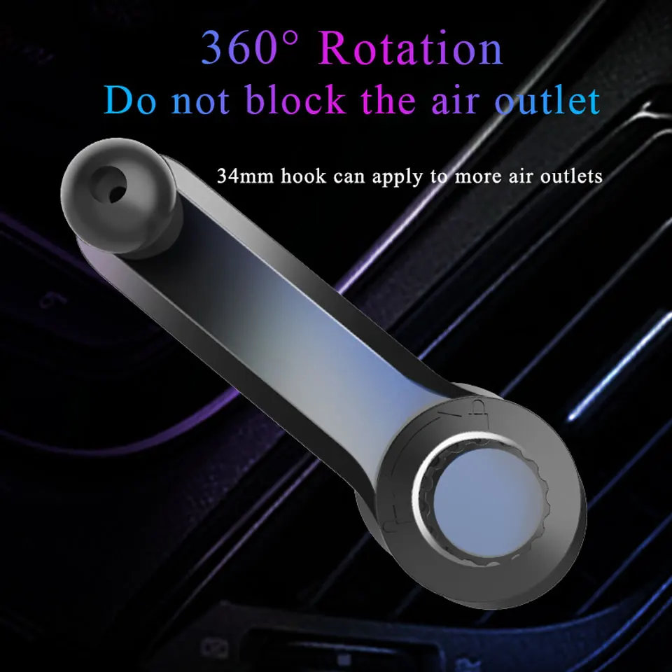 Car Holder for Mobile Phone in Car Air Vent Clip 17mm Ball Head Universal Gravity Stand Bracket Magnetic Support Adapter Holders