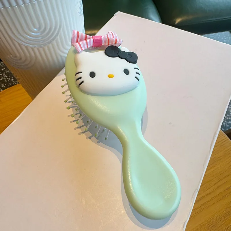 Кавайная мини-Расческа Hello Kitty аниме Sanrio Карманный Массажер для девочек