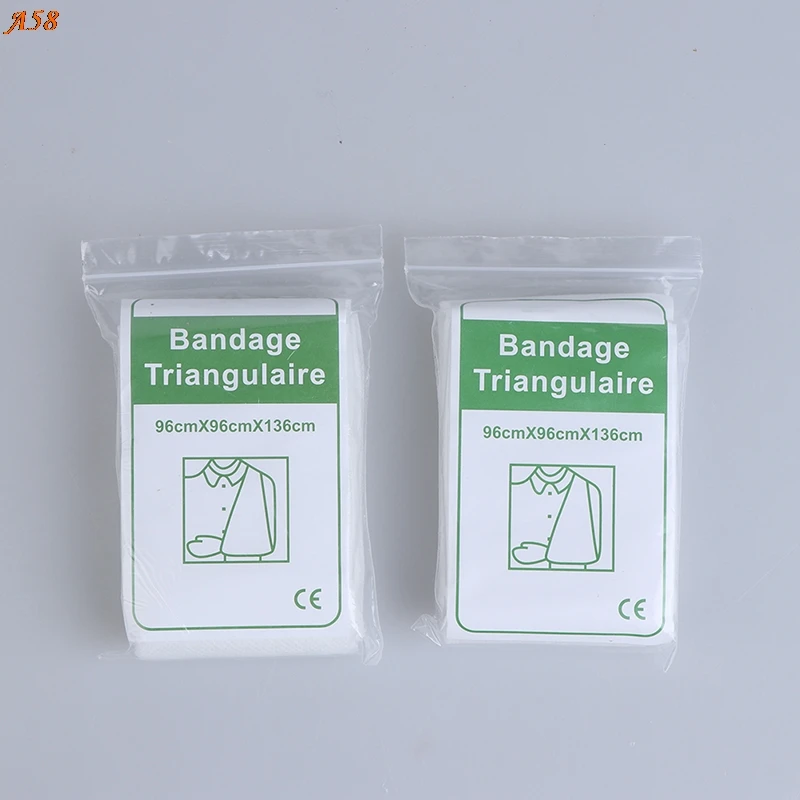 

2PCS Medical Burn Dressing Bandage Triangular First Aid Kits Wrap Fracture Wound