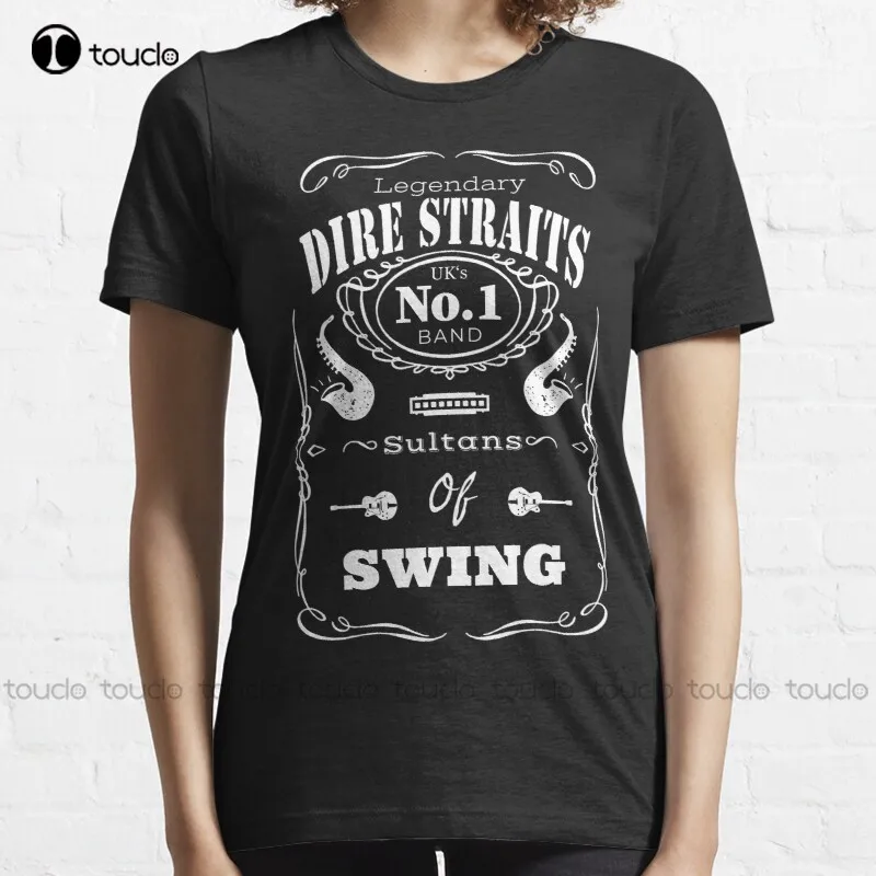 

New Sultans Of Swing T-Shirt Cotton Tee Shirt Mens T Shirts Graphic Custom Aldult Teen Unisex Digital Printing Tee Shirt