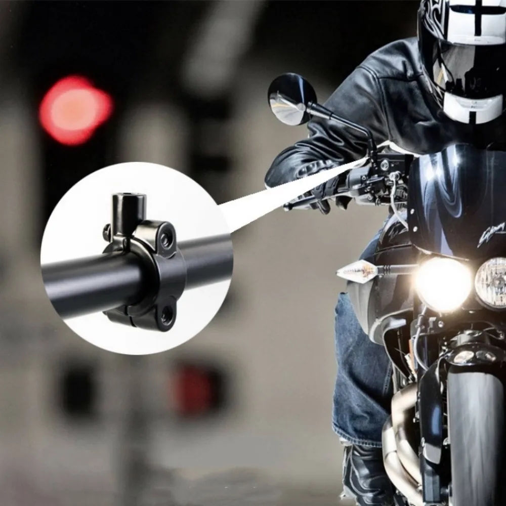 

Motorcycle Rear View Handlebar Mirror Bracket Adapter Clip Base for 10mm 8mm Motorcycle Accessories