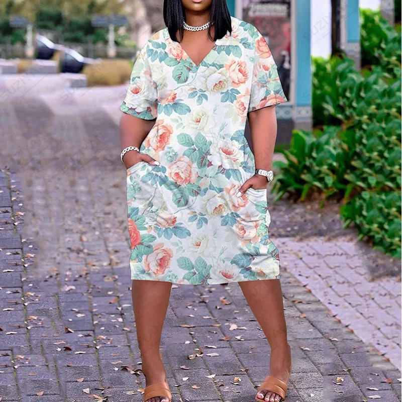 

Clothes British Midi Dress Tops Best Selling Plants Women Plus Size Dresses Patterns Korean Version Skirt
