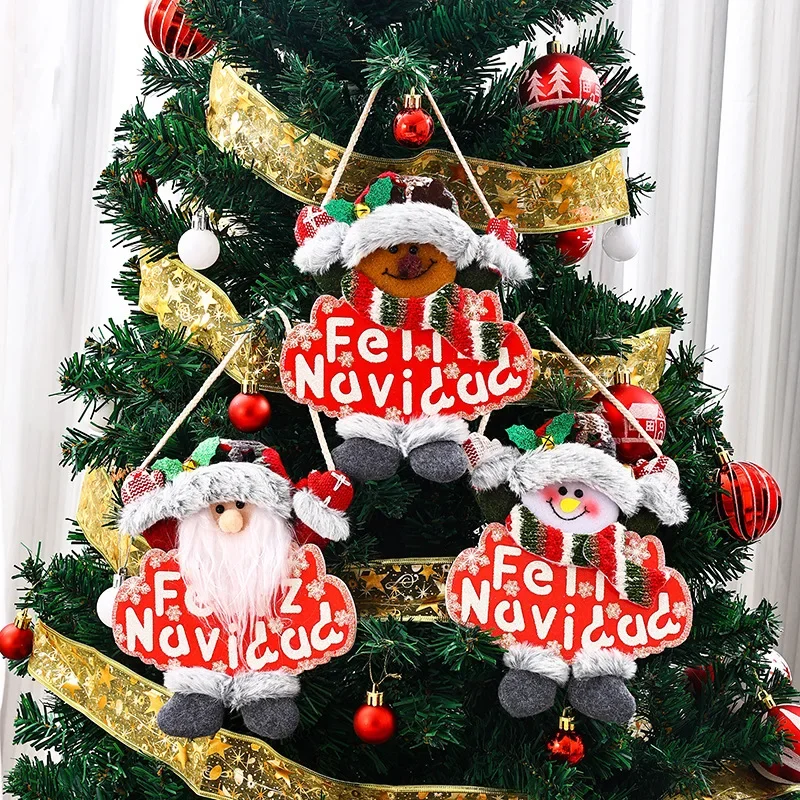 Рождественское украшение маленький кулон с Санта-Клаусом снеговиком оленем