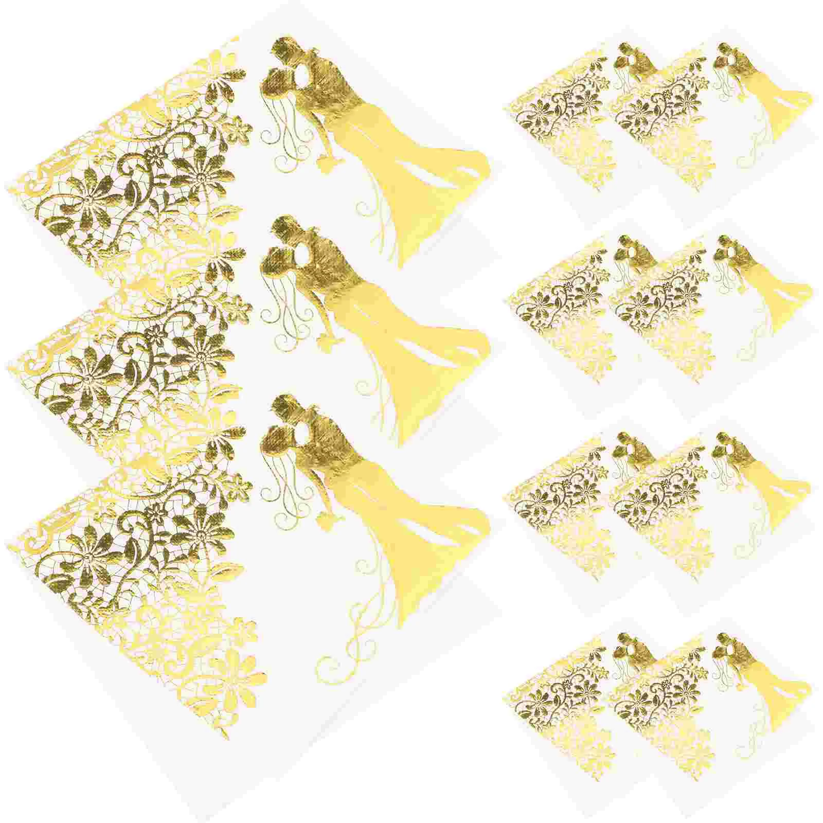 

60 Sheets Compact Printing Napkins Chic Pattern Napkins Party Use Napkins for Restaurant