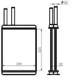 

KFI013032 for heater radiator DUCATO EM 1,9TD/2,9td/22.0i/22.5,5td/22.5td/2.5td/221 ×