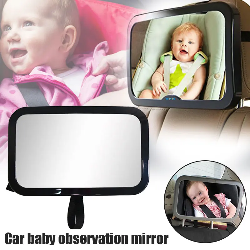 

Adjustable Car Baby Observation Mirror Safety Rearview Mirror With Double Straps Car Styling