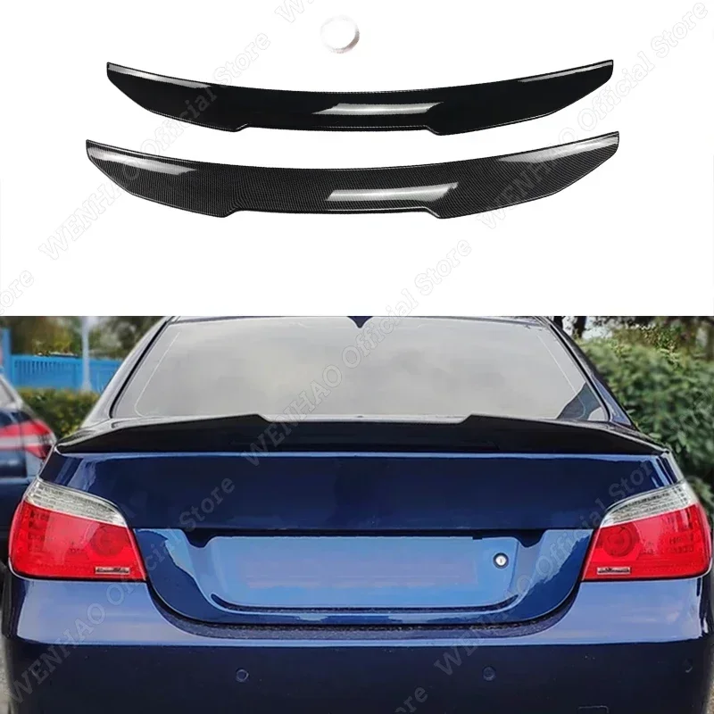 Для BMW 5 серии E60 520i 520d 530i 530d 535i M5 2003-2010 PSM стиль задний спойлер крыло комплект кузова