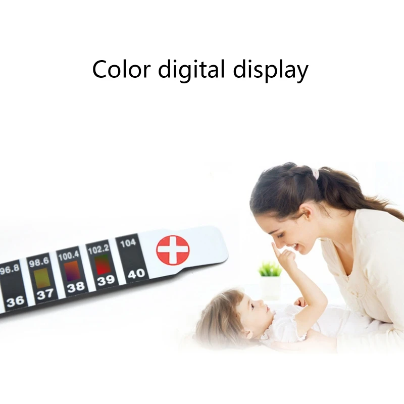 Полоски термометра на лбу индикатор температуры детские датчики тестирование