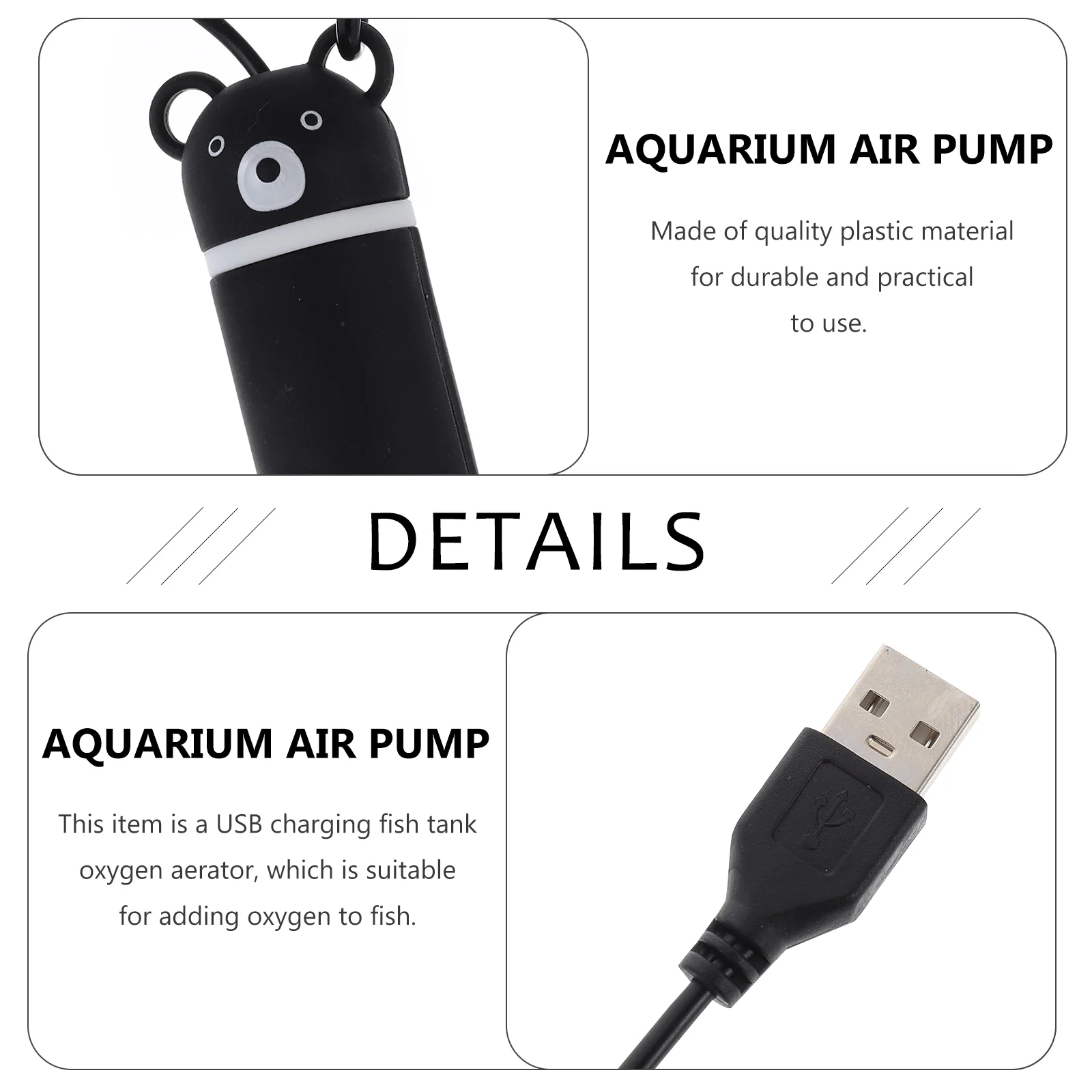 Подводный фильтр для мини-кислородного насоса USB аквариума синий пластиковый