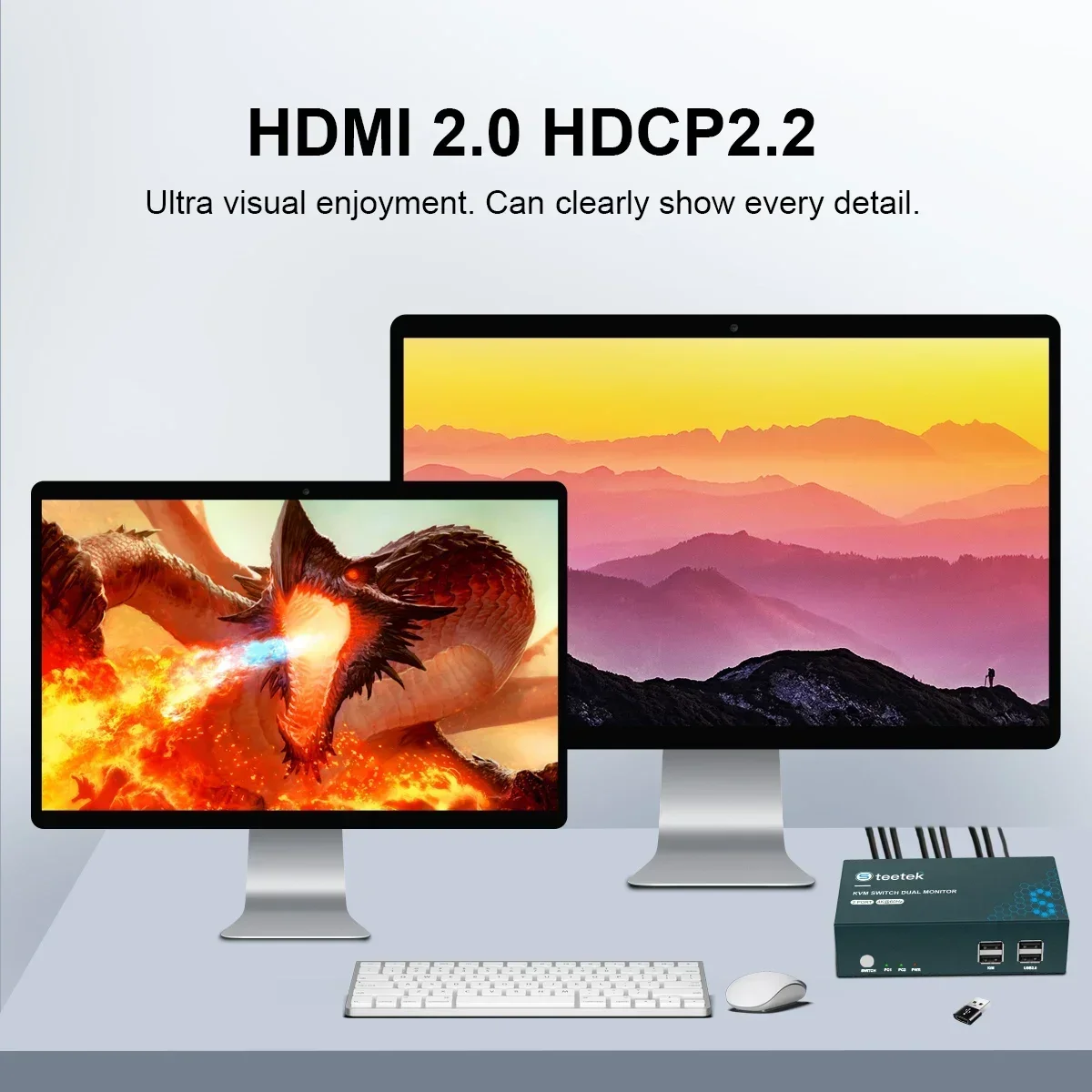 Переключатель KVM-переключатель с поддержкой 4K