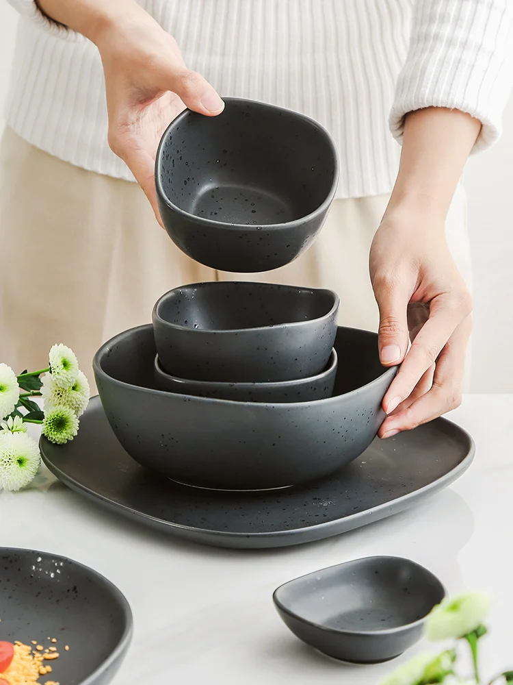 Бытовые столовые приборы чаша столовая посуда однотонная тарелка в