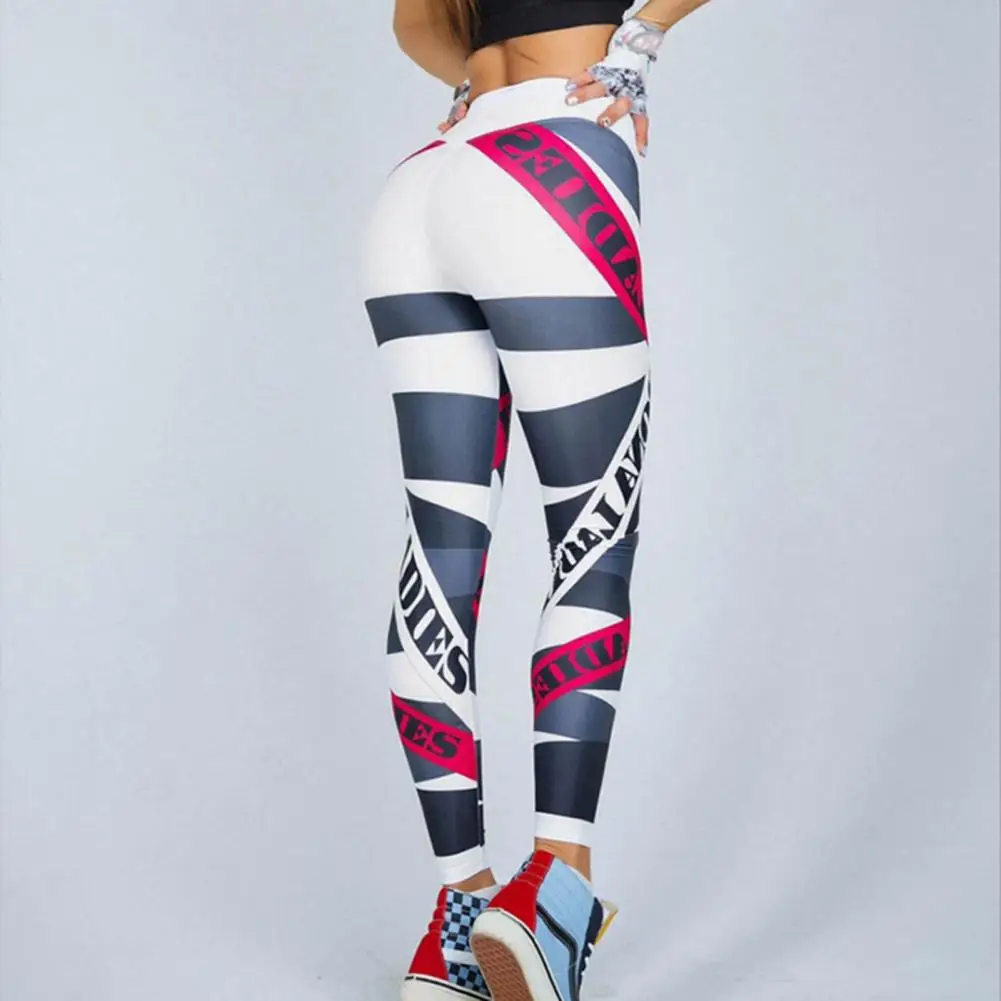 

Trousers Chic Soft Skinny Ankle Length Elastic Waist Lady Yoga Pants Women Clothing Women Leggings Women Sport Trousers