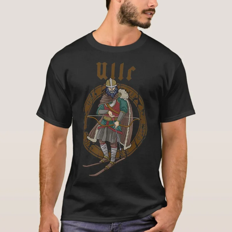 

God of Archery Ullr Viking Hunting Ski Gifts T-Shirt New 100% Cotton Short Sleeve O-Neck Harajuku Casual Mens T-shirt Streetwear