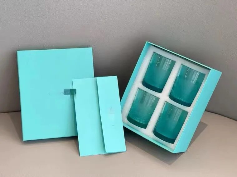 

Crystal glass four-piece gift box gift-giving Valentine's Day Teacher's Day Christmas