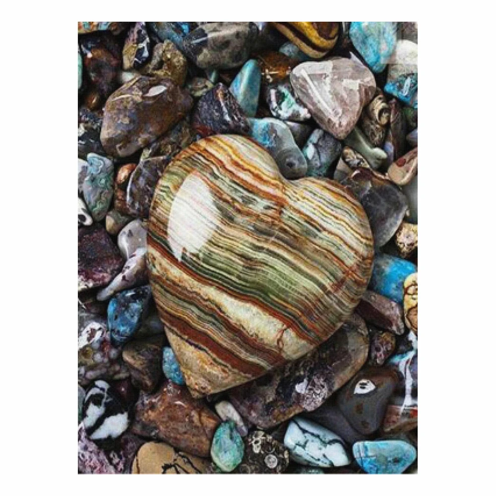 

Алмазная 5D картина LZAIQIZG «сделай сам», в форме сердца, каменная вышивка, пейзаж, вышивка крестиком, украшение ручной работы для дома