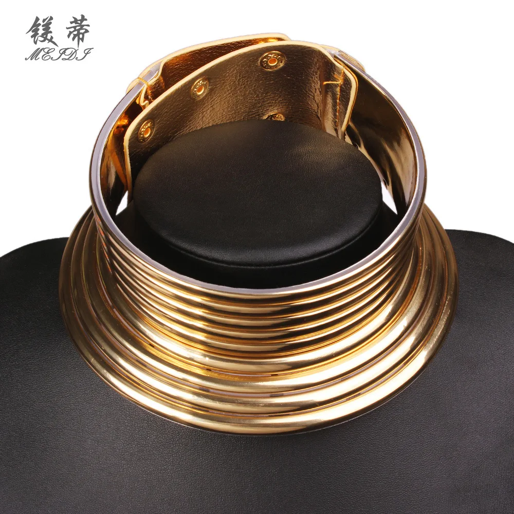 Popular jewelry explosions national style exaggerated personality metal collar