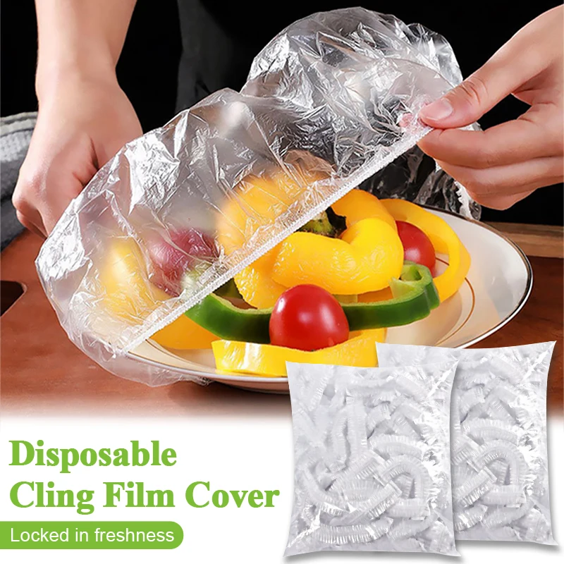 

Bag Plastic Cover Lids Wrap Fruit Grade Food Fresh Bag Elastic Disposable Keeping Kitchen Saver Food Food Storage Vegetable