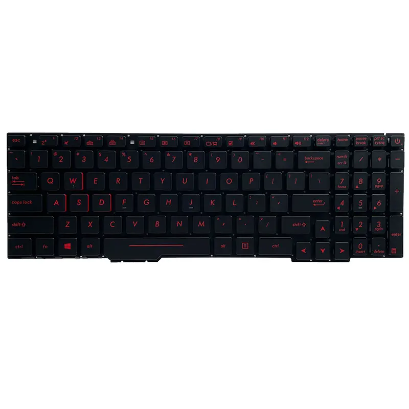 Клавиатура для ноутбука ASUS FX753VD FX73V FX73VD ZX73 ZX73V ZX73VD GL553VW GL553VE GL553V GL553 GL553VD GL753 GL753VD KX53V