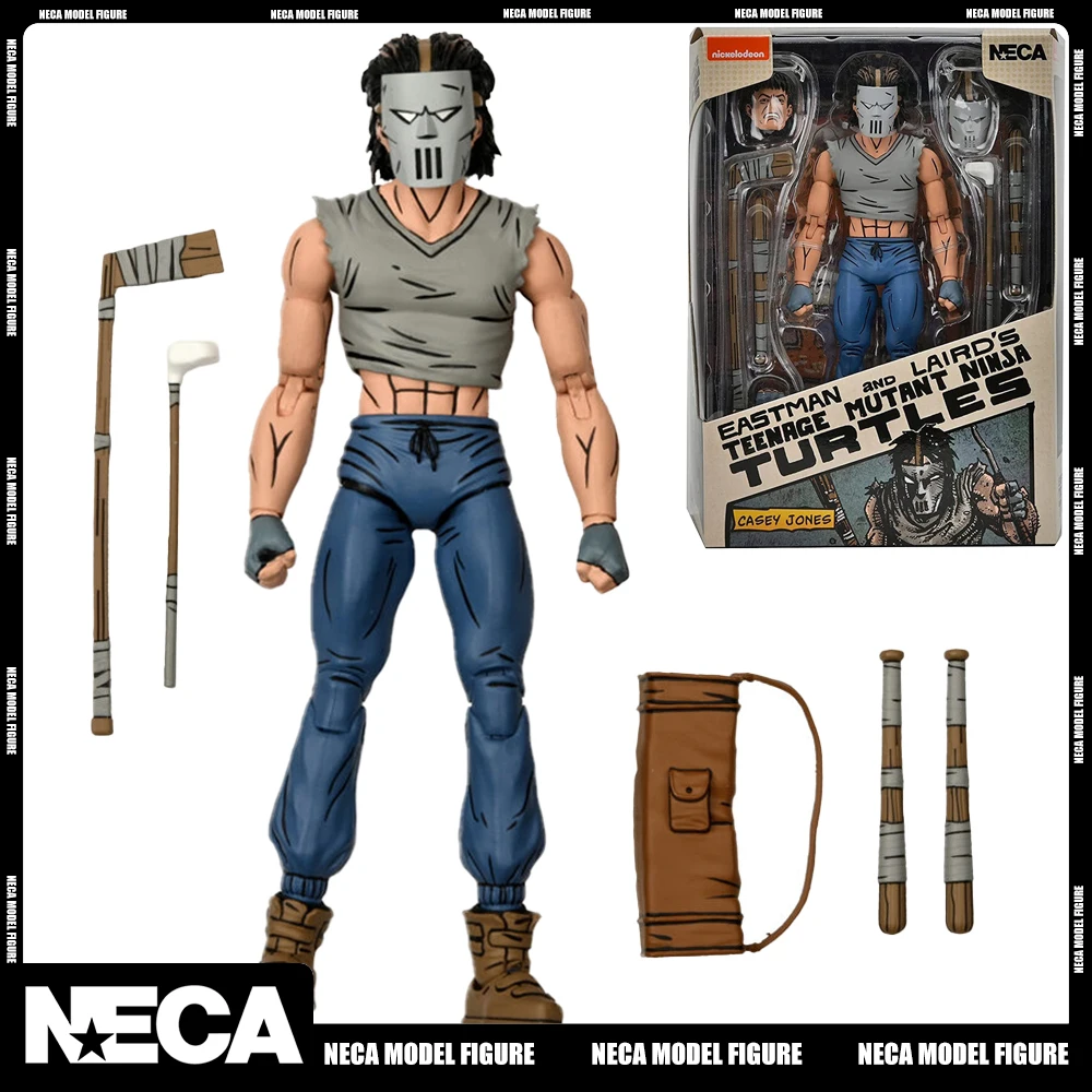 

Original NECA 54244 Casey Jones Mutant Ninja Turtles Deluxe (Mirage Comics) 7Inch Action Figure TMNT Model Toy Halloween Gift