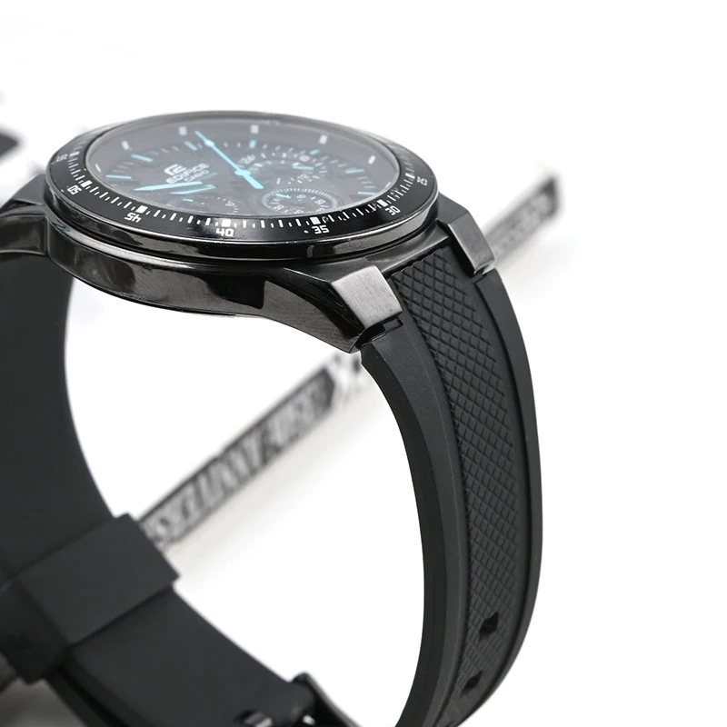 Ремешок из ТПУ из смолы для Casio EDIFICE серии EF-552, водонепроницаемый спортивный силиконовый ремешок 19 мм, мужской браслет (art.: 3920cabda07f8) - 3920cabda07f8