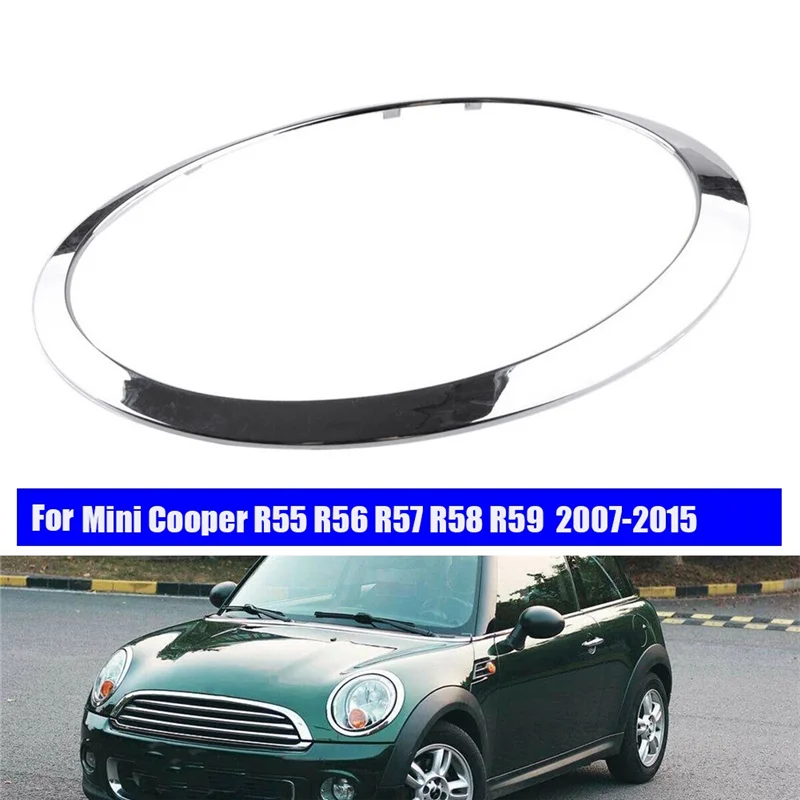 Переднее хромированное кольцо для передней фары 51137149905 BMW Mini Cooper R56/55/57/58/59 07-15
