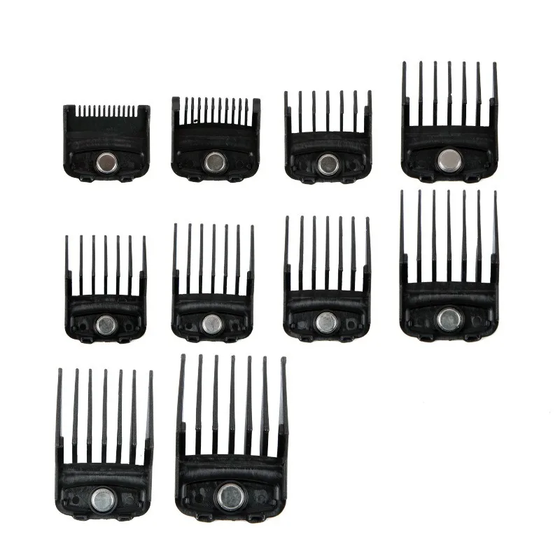 

Wall Push Clipper Caliper 10 Piece Set for Hair Salon Home Limit Comb Color Barber Caliper Set for Electric Pusher Caliper