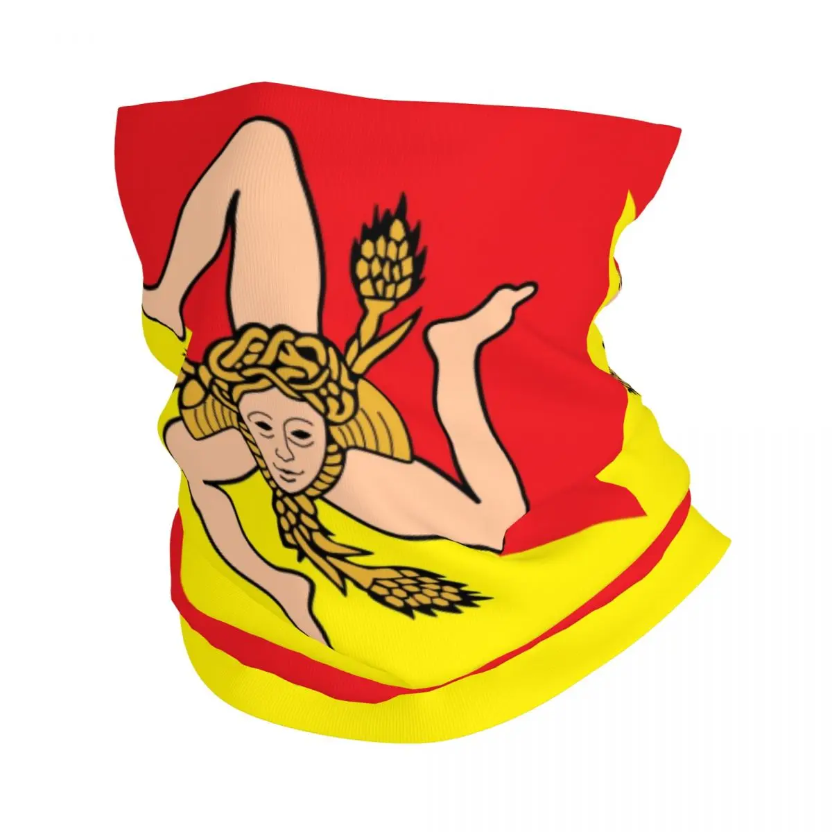 Шарф-бандана для мужчин и женщин итальянский остров Сицилия флаг защита лица