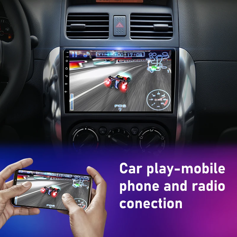 $77.54 Android Car Radio for Suzuki SX4 2006-2013 Fiat Sedici 2005-2014 Multimedia Video Player Navigation 2din Carplay Stereo Audio