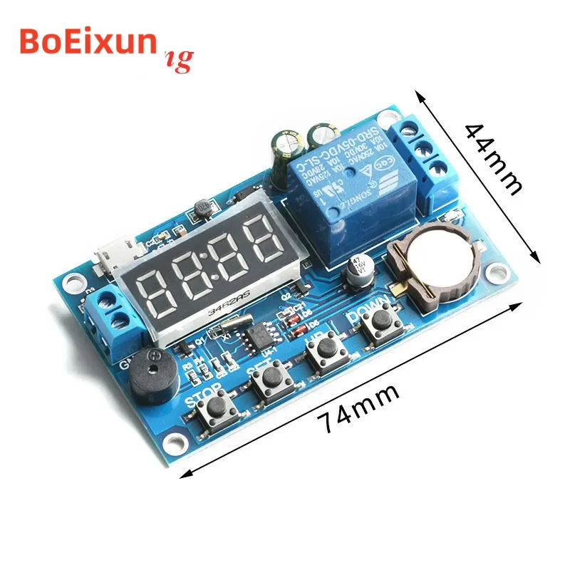 Релейный модуль таймера задержки времени в реальном 5-60 В постоянного тока плата