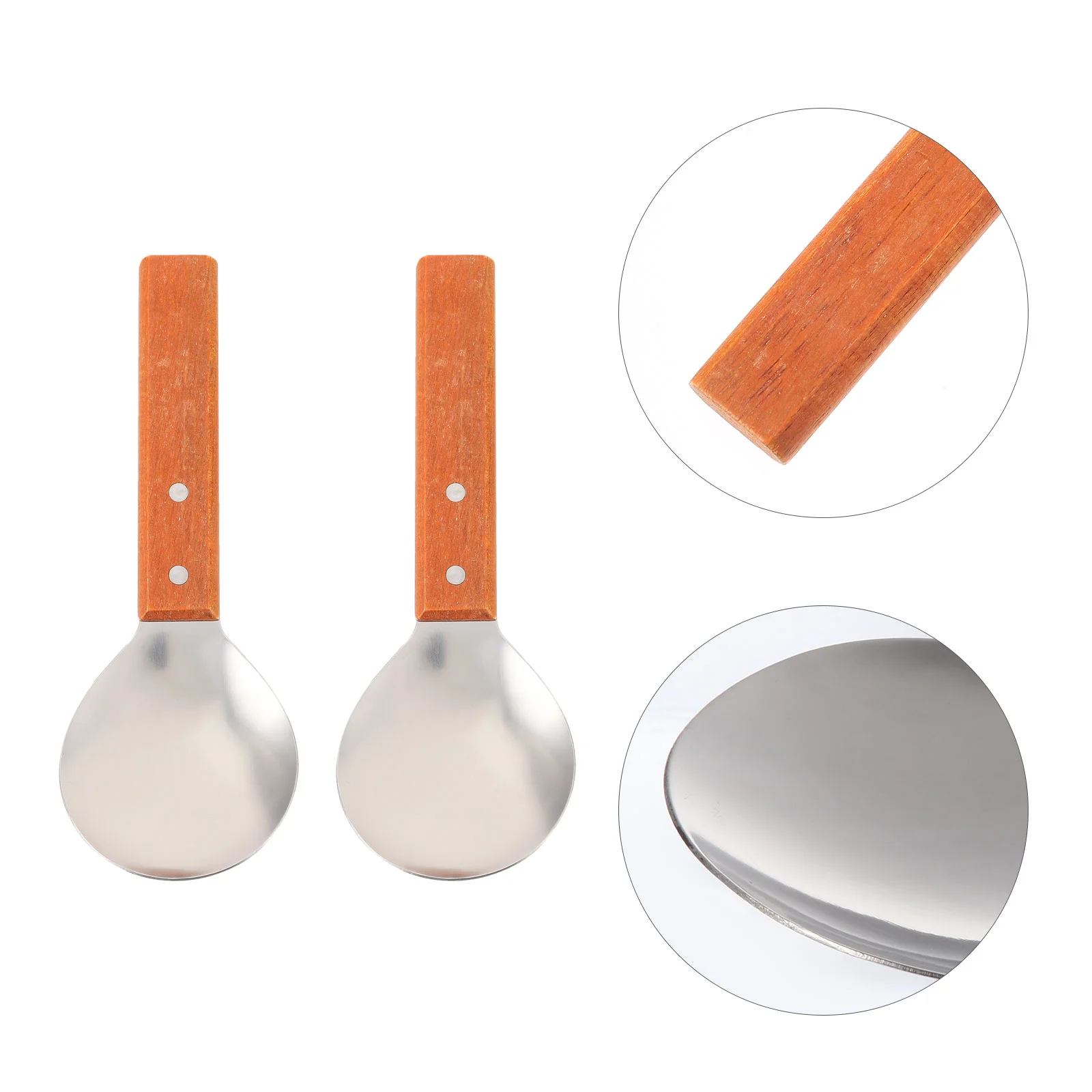 

Spoons Rice Soup Cooking Scoop Ladle Spoon Metal Copper Eating Servingpaddle Large Ladel Collapsible Non Potato Mashed Kitchen