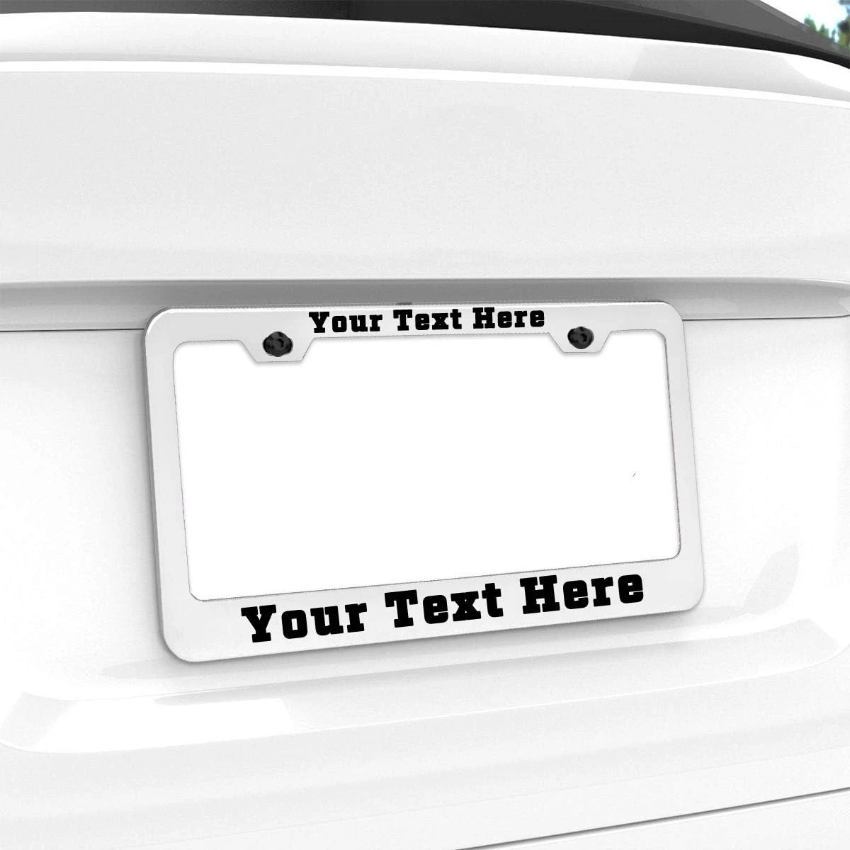 Матовая Алюминиевая Рамка Ohuhu Для Номерного Знака С Черными Винтовыми Колпачками