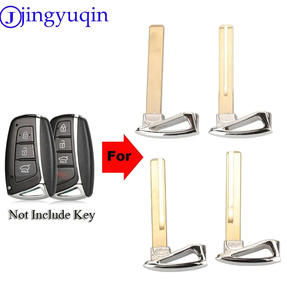 

jingyuqin Remote Blank Key Uncut Blade For Hyundai Genesis 2013-2015 Santa Fe Equus Azera IX45 Fob