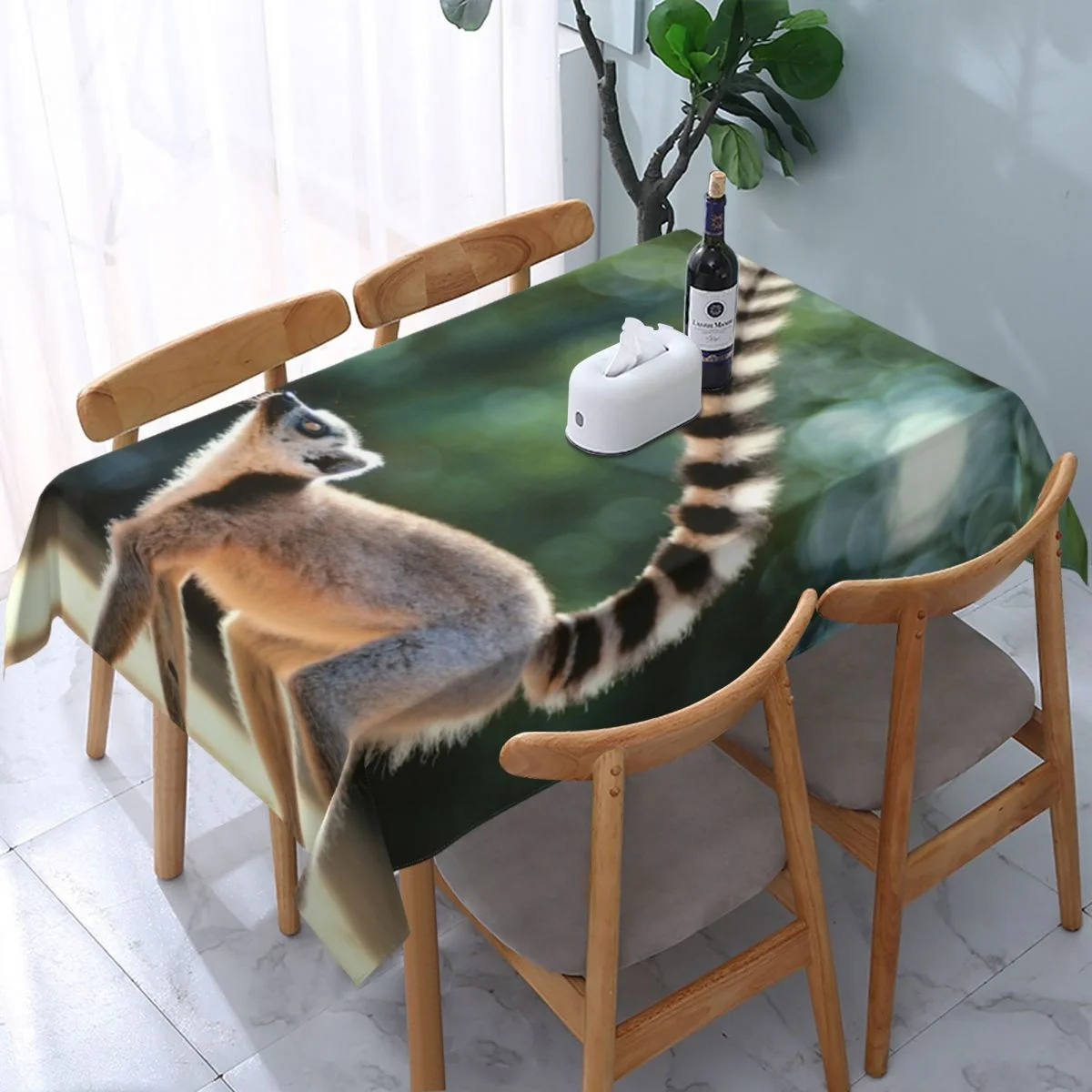 

Stylish Rectangle Tablecloth Hand Made Table Cloth for Outdoor and Indoor Use Table Cover 54 x 72 Inch