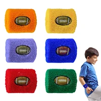 6 pieces kids sweatbands childrens sweat bands assorted 6 colors with double sided stitching solid durable safely protection