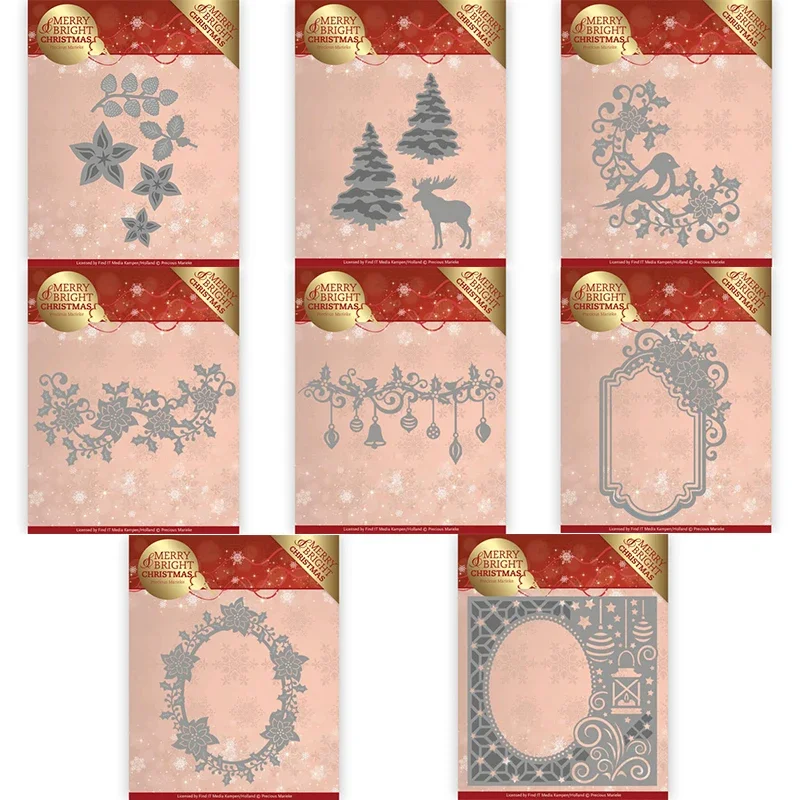 Новая серия Merry Christmas металлические трафареты сделай сам бумага для