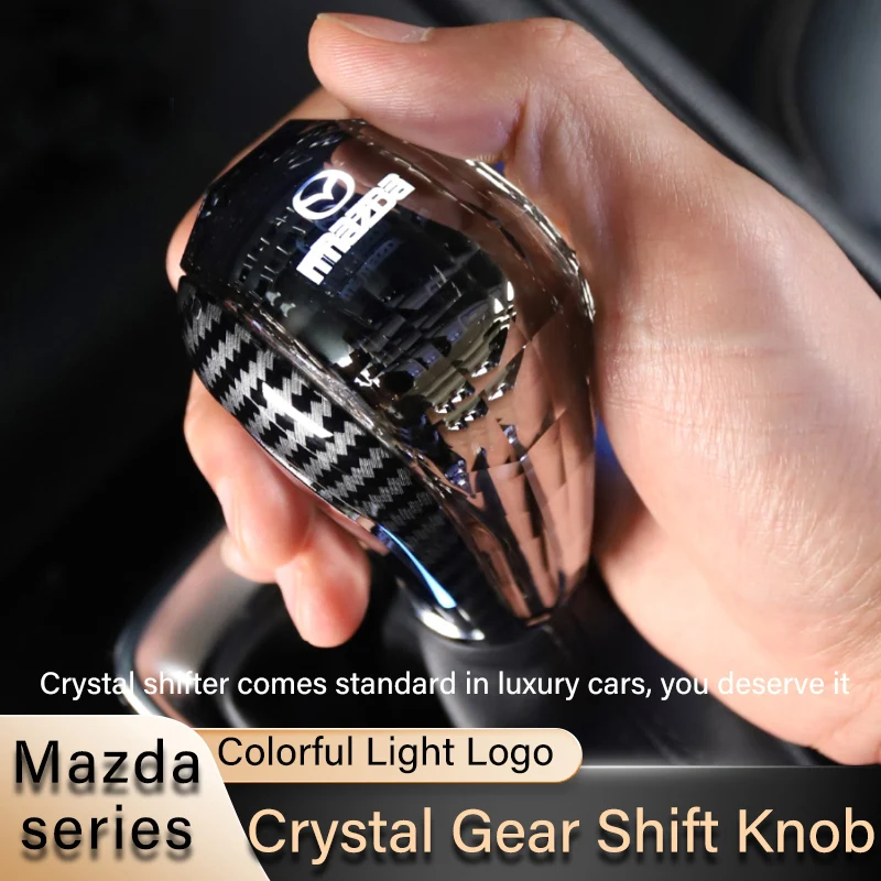 

Crystal Gear Shift Knob For Mazda 2 3 Atenza Axela CX-5 CX-40 CX-30 CX-8 Modified Shifter Car Accessories Gearbox Handle