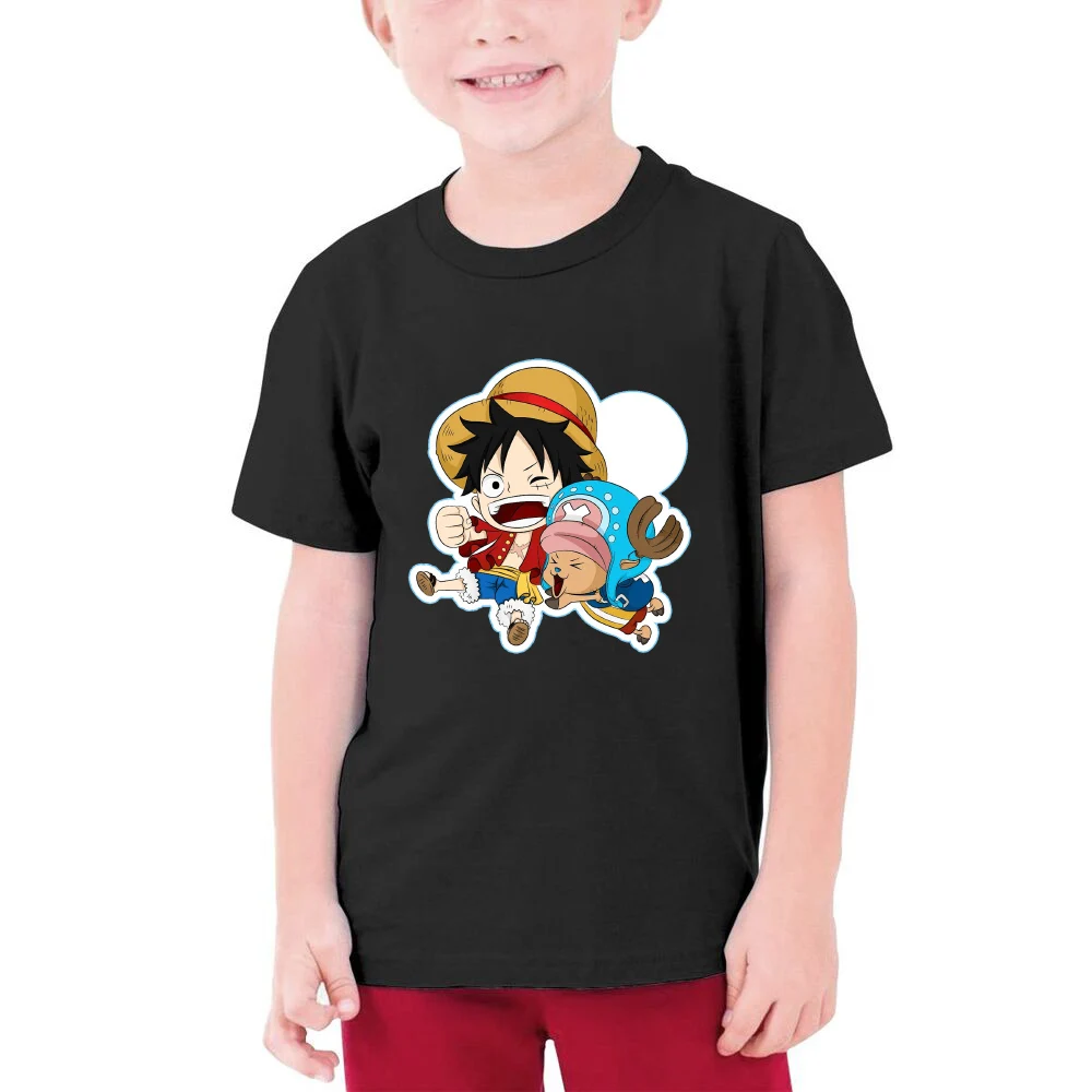 

CLOOCL 100% Cotton Children T-shirt Fashion Brands Popular Anime Luffy Funny Tees Boy Girl Casual Style Tees Tops Drop Shipping