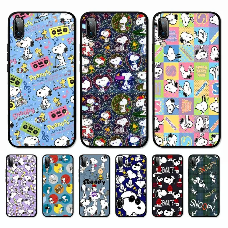 

Cartoon-S-Snoopy-Dog Phone Case for Vivo Y91C Y11 17 19 17 67 81 Oppo A9 2020 Realme c3