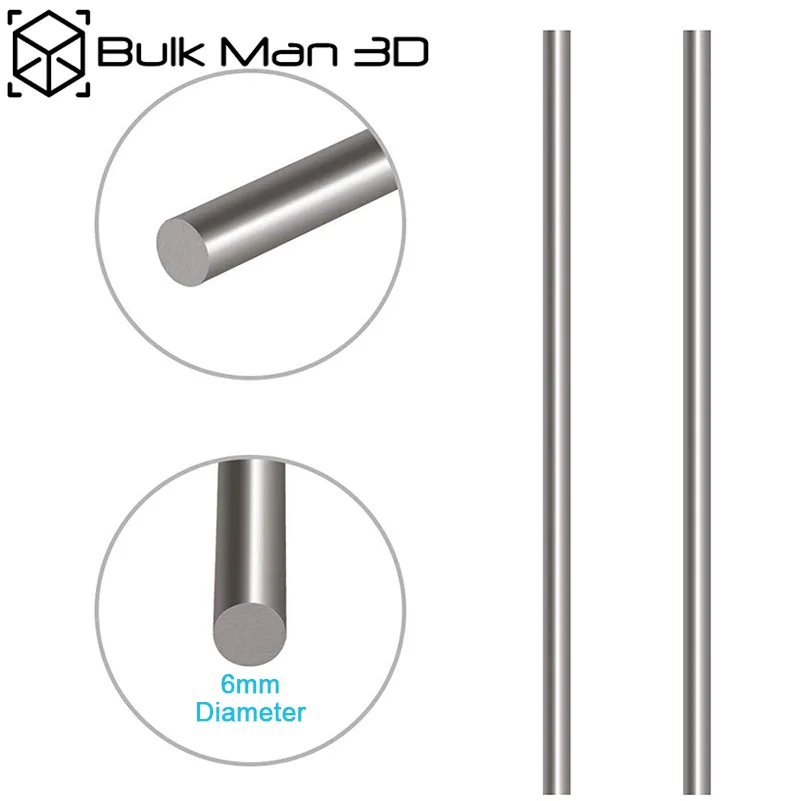 

4 шт./партия, оптические гладкие стержни диаметром 6 мм, 150 мм/300 мм/500 мм