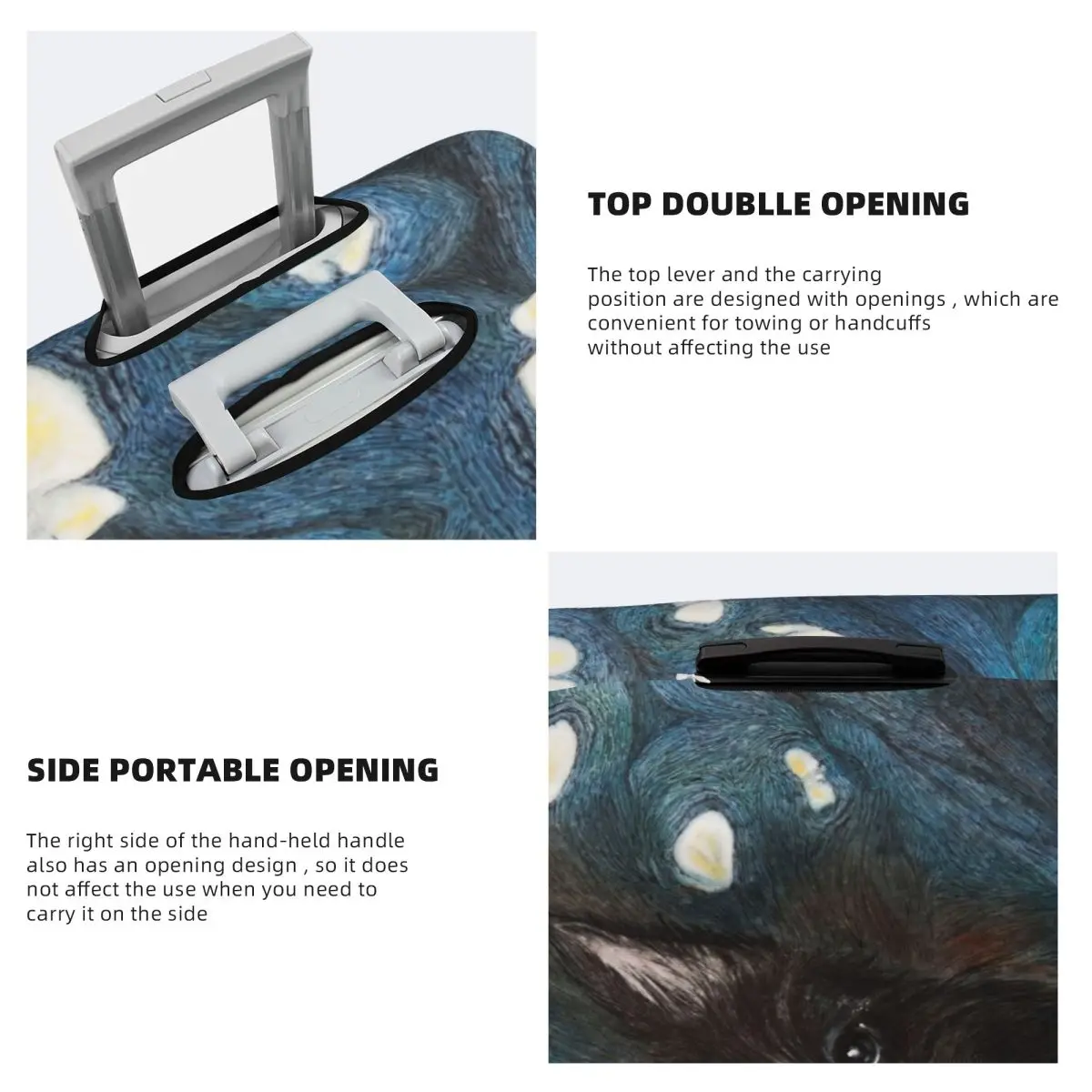 Пользовательский милый чехол для багажа Scottie Puppy эластичный дорожный чемодан