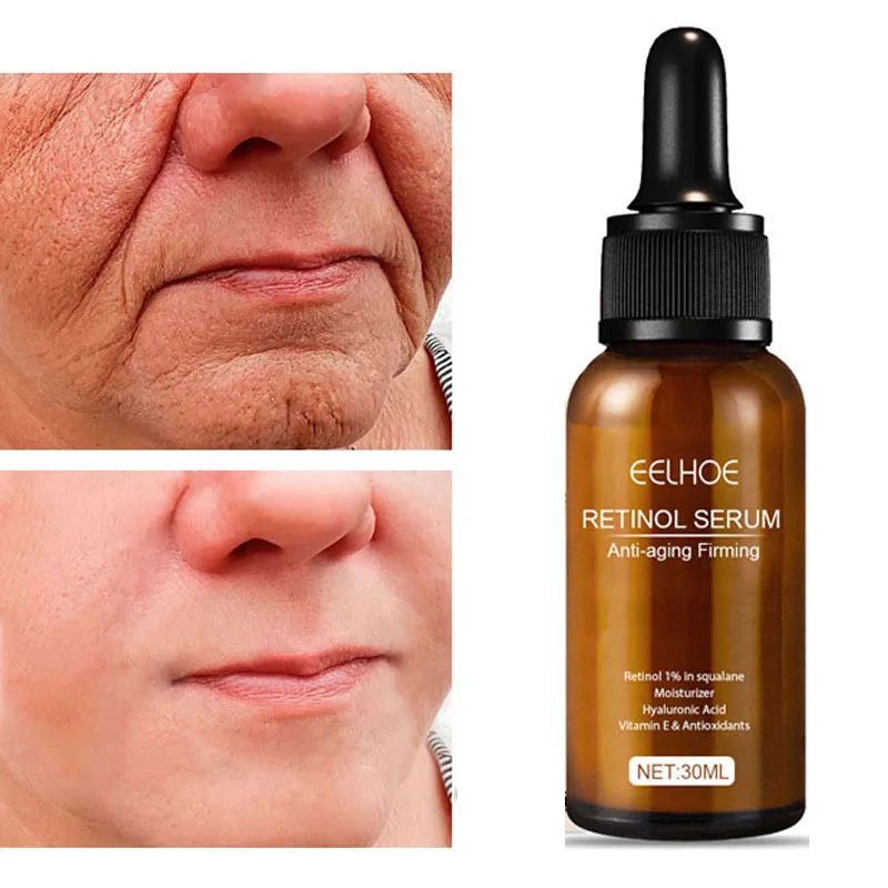 

Retinol Removal Wrinkle Serum Anti Aging Firm Lift Fade Fine Lines Moisturizing Essence Brighten Repair Face Skin Care Cosmetic