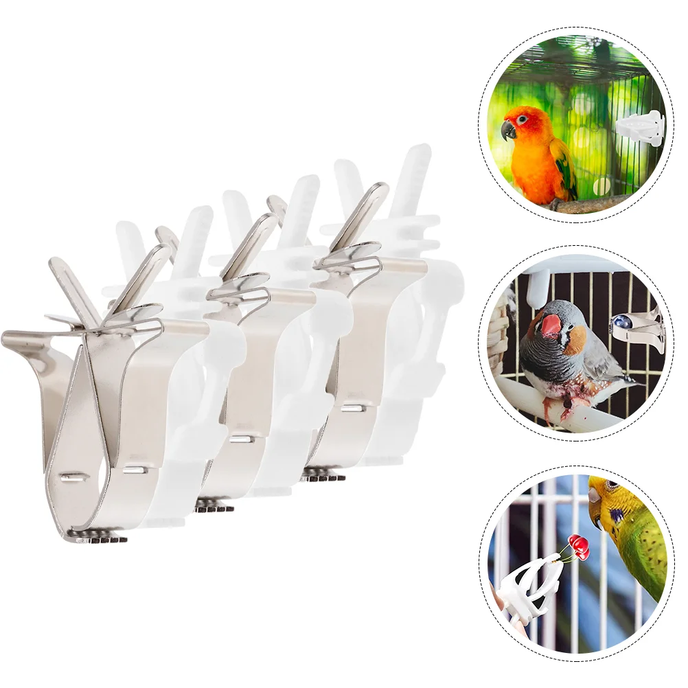 

Bird Cage Clamp Clips Parrot Vegetable Clipbirdcage Holder Feeder Fruits Fixing