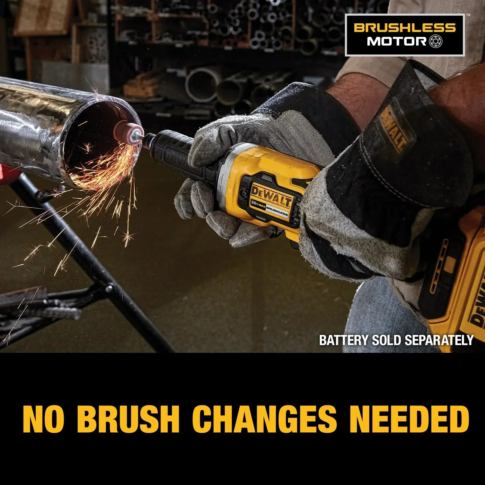 DEWALT Полировальный станок Прямой шлифовальный с зарядным устройством для