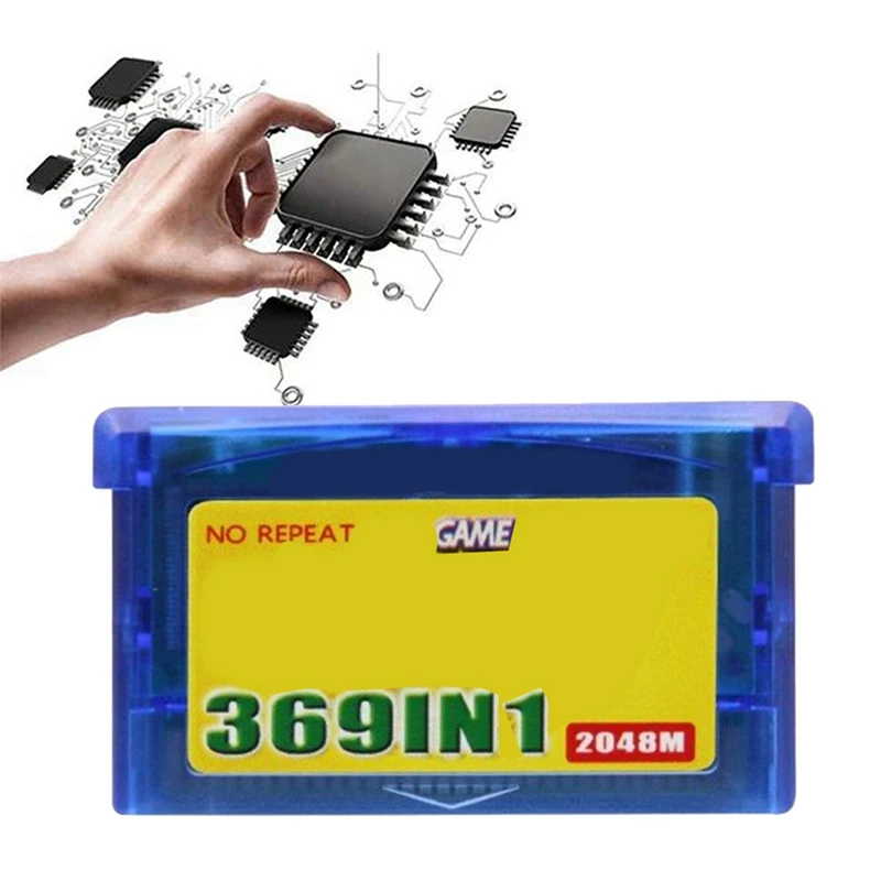 Игровой картридж 369 в 1 для игровой консоли GBA Game Boy Advance комбинированная карта на