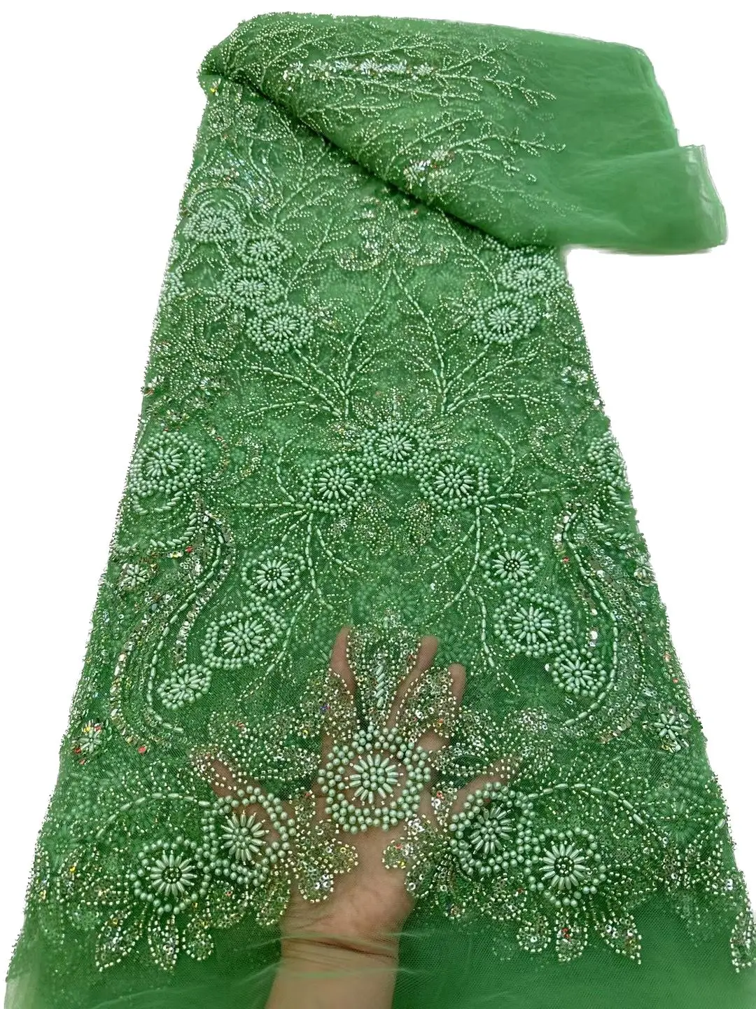 

YQOINFKS, сетчатая ткань с бусинами, кружевная ткань с блестками, шитье, рукоделие, тюль, последние 5 ярдов, женское вечернее платье в африканском стиле, в продаже